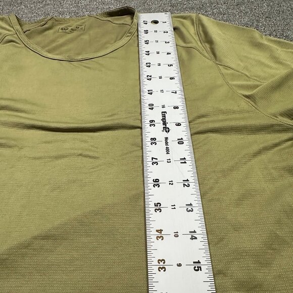 Janji Short Sleeve Workout Running Shirt Yellow Green Men's Size Medium - Picture 6 of 6